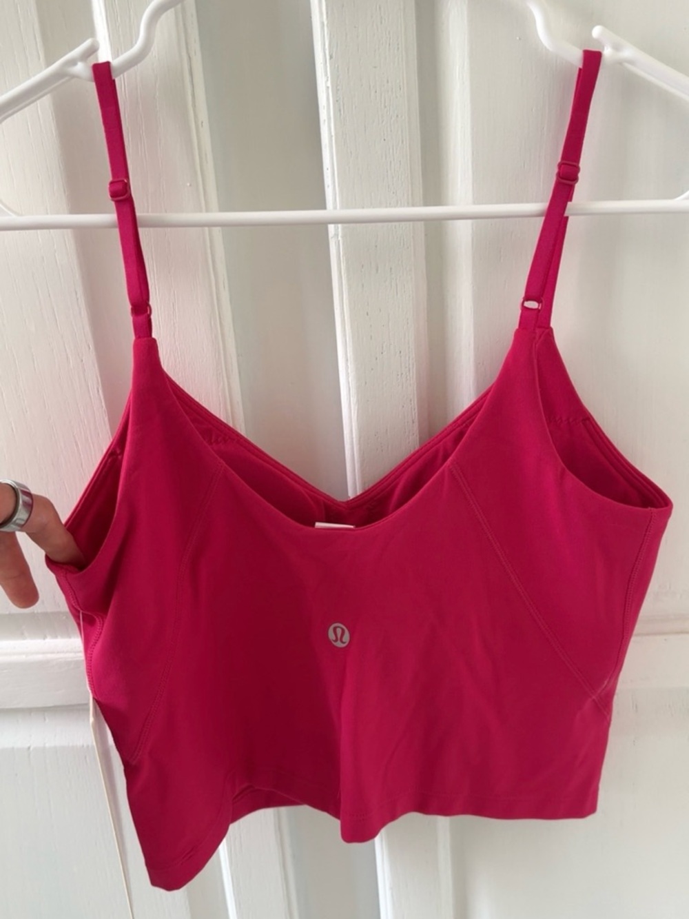 Lululemon Athletica Align Pink Cropped Cami Tank Top NWT - Picture 2 of 6
